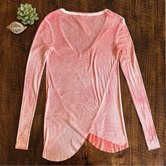 Free People | We The Free Long Beach Long Sleeve Tee in Coral, NWT, Size XS - Picture 3 of 7